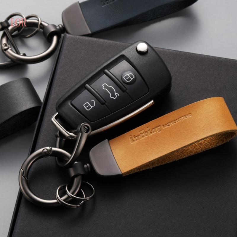 Móc Khóa Dây Da Unisex Đa Năng Tiện Dụng