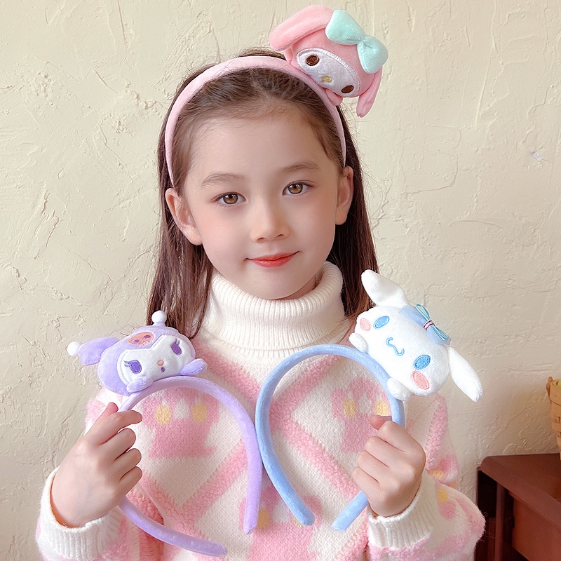 Băng Đô Cài Tóc Hình Động Vật Hoạt Hình Xinh Xắn Cho Bé Gái