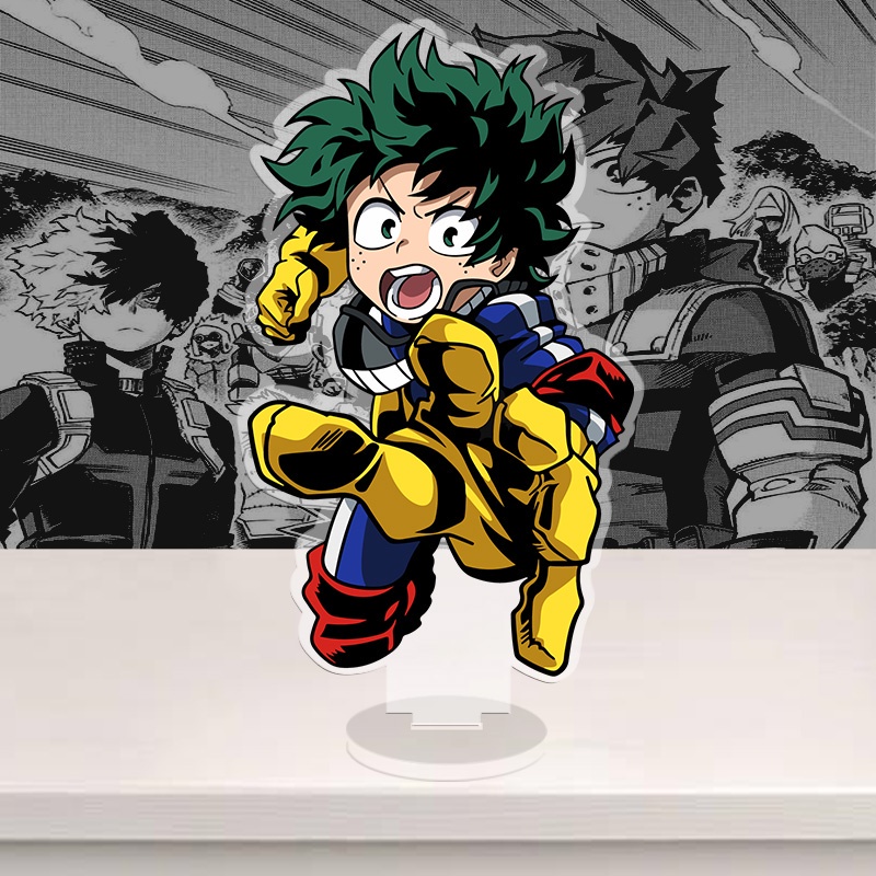 Standee My hero academia, anime Học viện siêu anh hùng, mô hình nhân vật Shoto, Bakugo, Midoriya