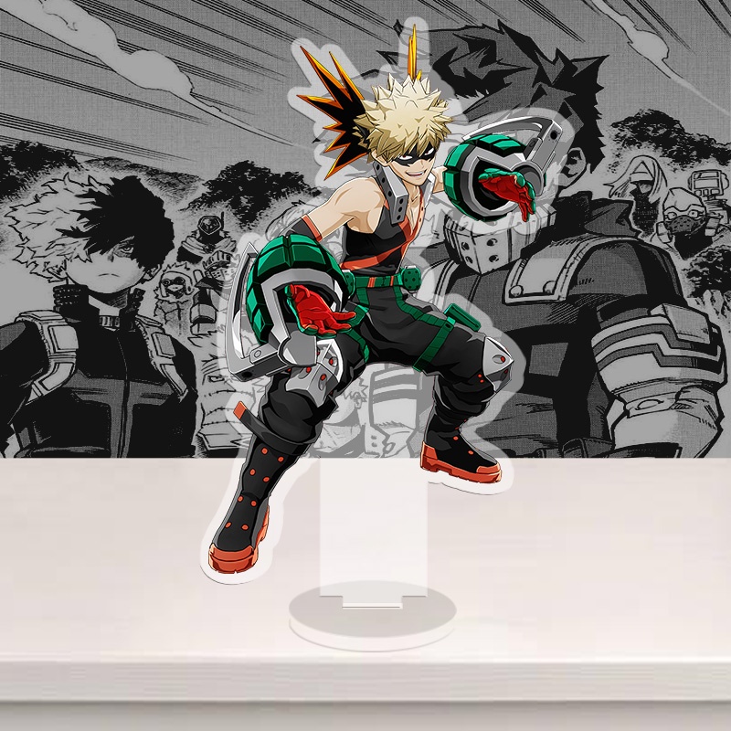 Standee My hero academia, anime Học viện siêu anh hùng, mô hình nhân vật Shoto, Bakugo, Midoriya