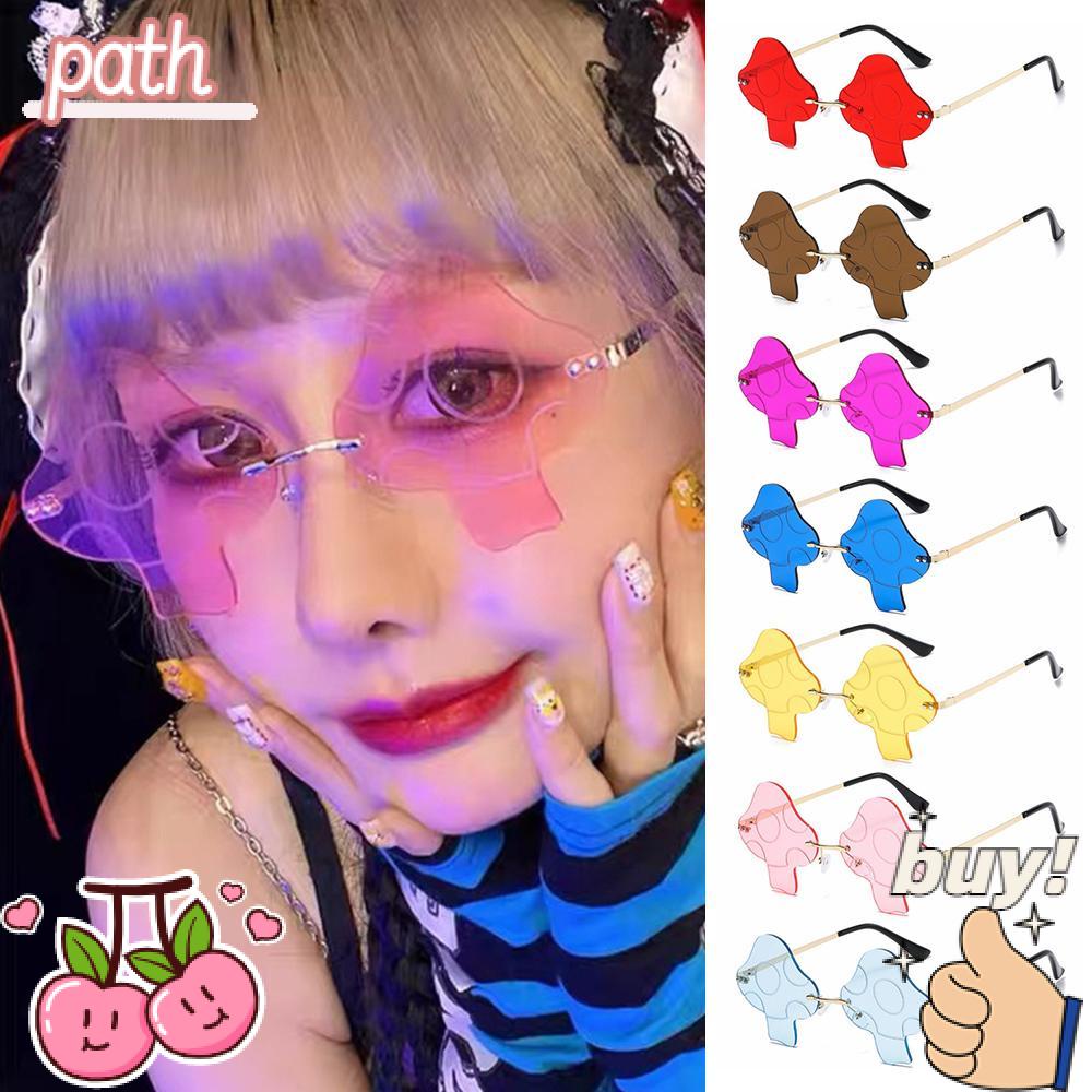 Kính Mát Hình Nấm Trong Suốt Phong Cách Halloween Cổ Điển Cho Nữ