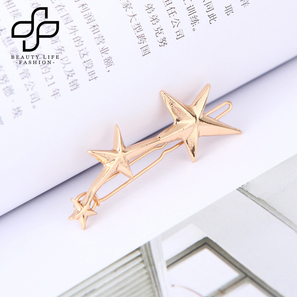 Bộ 2 Kẹp Tóc Hình Ngôi Sao Năm Cánh Thời Trang Cho Nữ