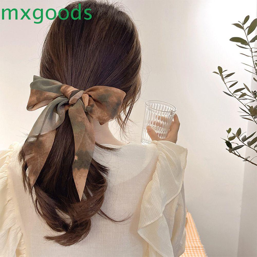 Dây Cột Tóc Đuôi Ngựa Cột Nơ Màu Nhuộm Ngọt Ngào Cho Nữ MXGOODS