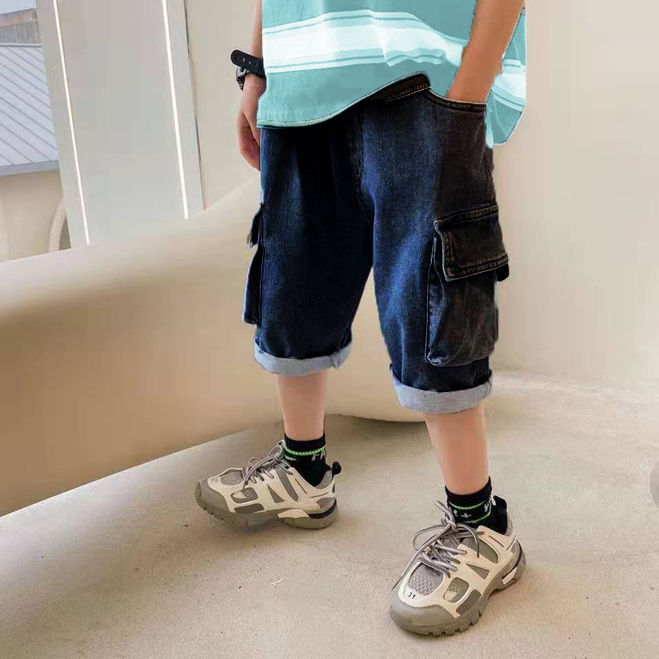 Quần Jeans Lửng Thời Trang Dành Cho Bé Trai