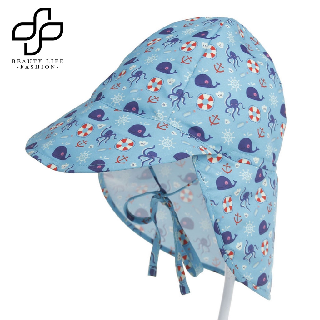 Nón Che Nắng Mềm Mại Màu Trơn Gấp Gọn Được Dành Cho Bé