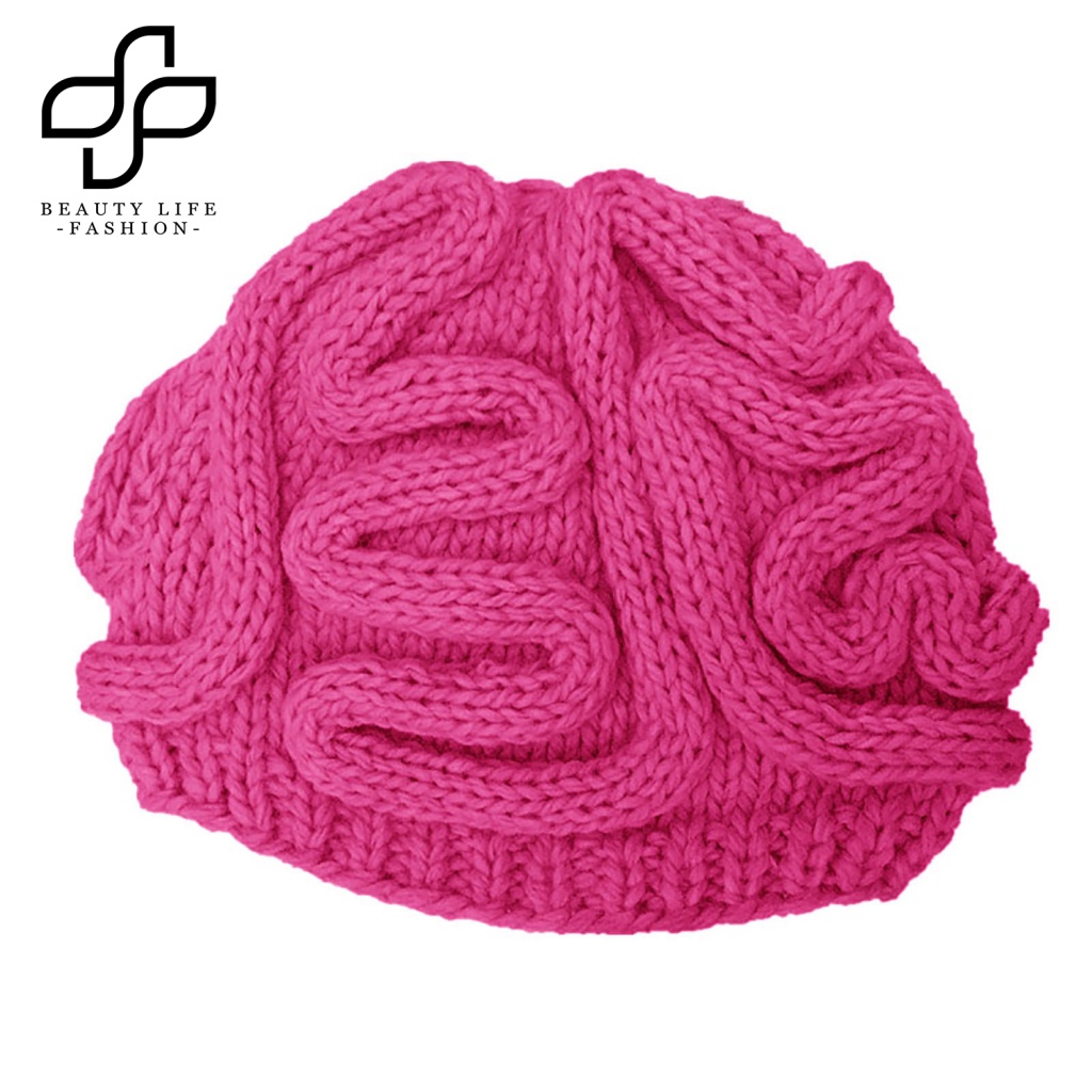 Mũ Len Beanie Họa Tiết Ngộ Nghĩnh Cho Bé Chụp Ảnh