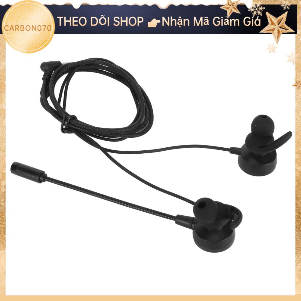 Carbon070 Tai nghe chơi game 3 5 mm có dây loại bỏ tiếng ồn âm thanh nổi Mic thể điều chỉnh cho máy tính xách tay  điện thoại di động PC
