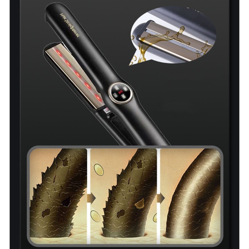 Máy Uốn Tóc Khô Ướt Có Màn Hình LCD Kỹ Thuật Số