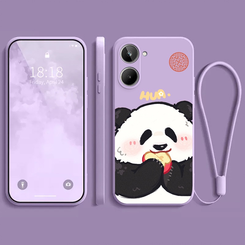 Ốp lưng REALME 10 PRO 5G REALME 10 PRO + 5G REALME 10 4G Ốp điện thoại dẻo Gấu trúc mắn