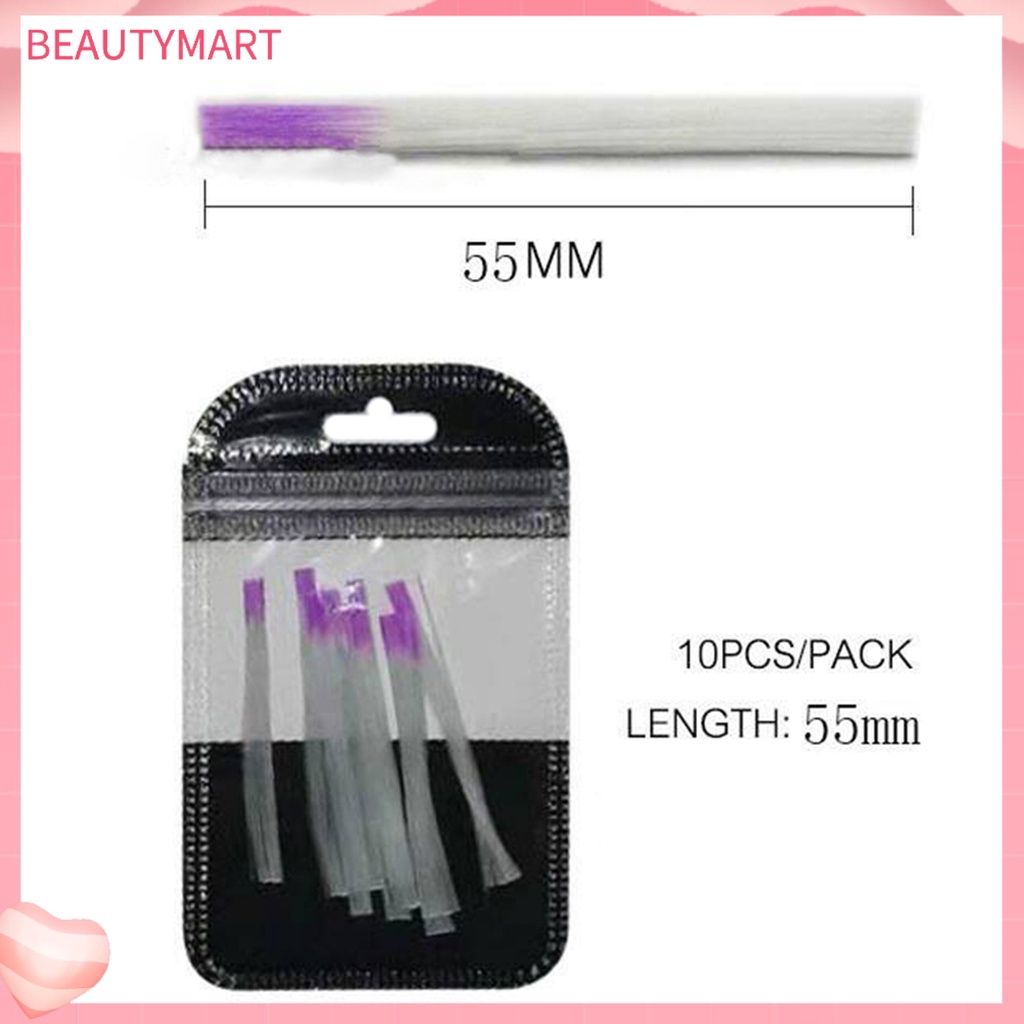 Bộ 10 Miếng Dán Nối Dài Móng Tay Sợi Thủy Tinh Linh Hoạt Nhanh Chóng Dùng Cho Salon