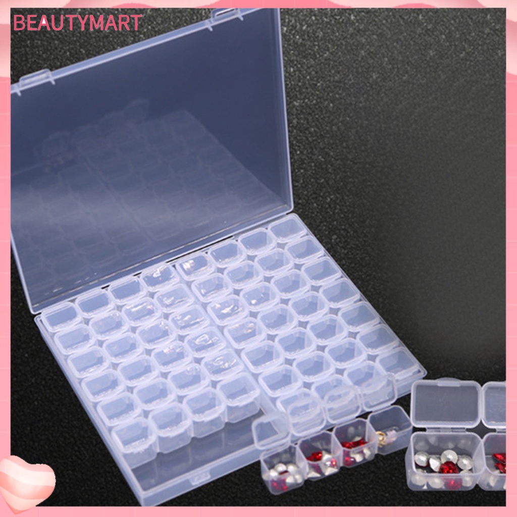 Hộp Nhựa PP 56 Ngăn Đựng Phụ Kiện Trang Trí Móng Nghệ Thuật