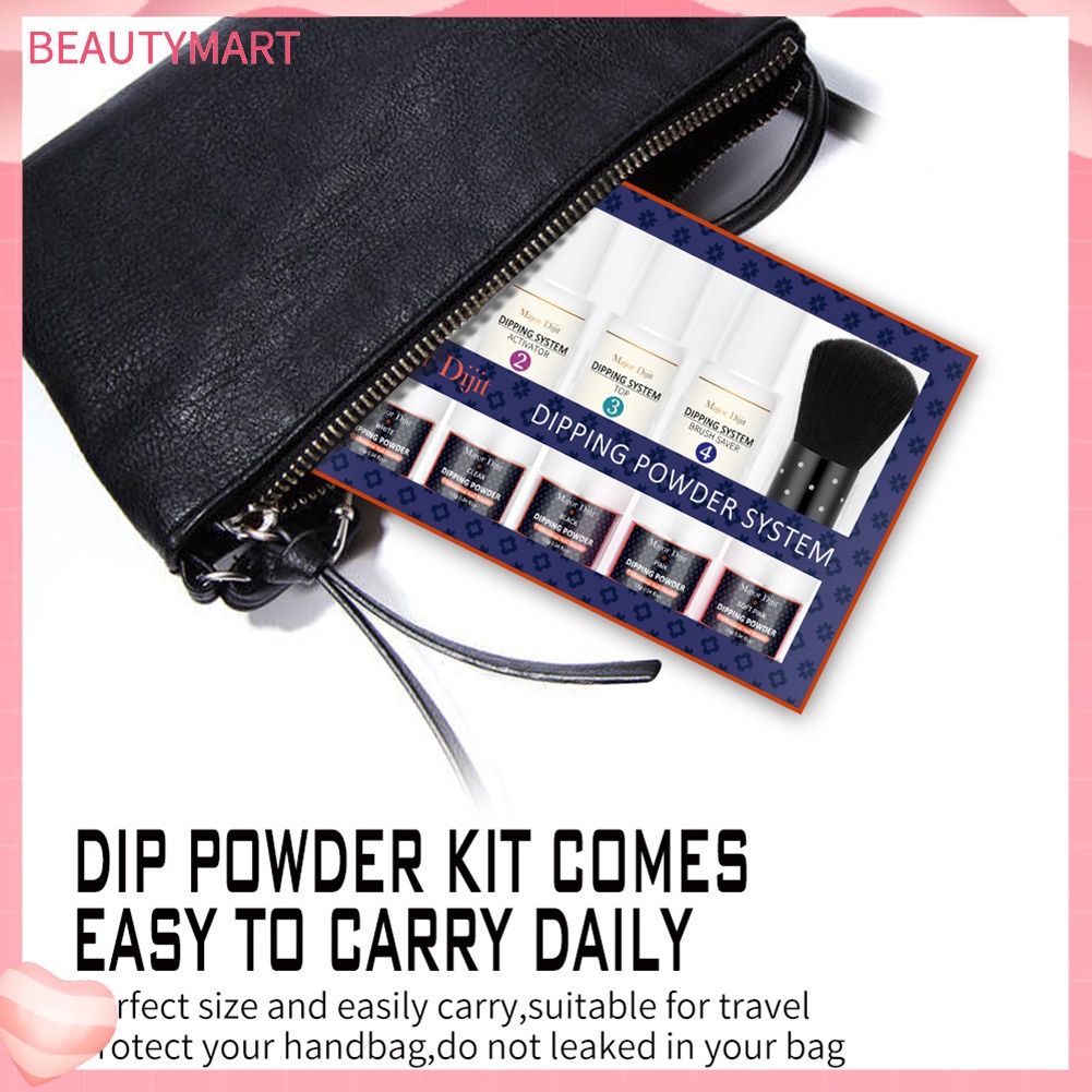 Bộ Bột Nhúng Trang Trí Móng Tay Nghệ Thuật Tiện Dụng