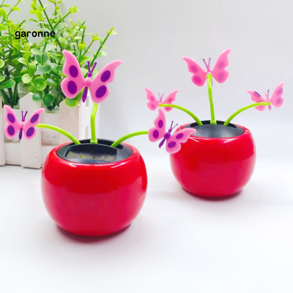 Bươm Bướm Bằng Nhựa Sử Dụng Năng Lượng Mặt Trời Nắp Lật Trang Trí Xe Hơi