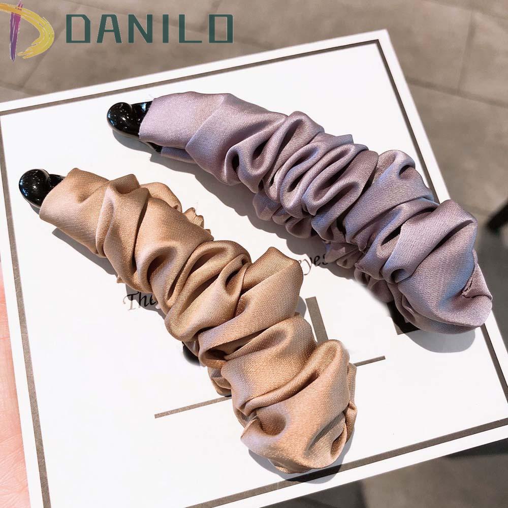 Danielo Kẹp Tóc Đuôi Ngựa Bằng Vải Phong Cách Hàn Quốc Đơn Giản