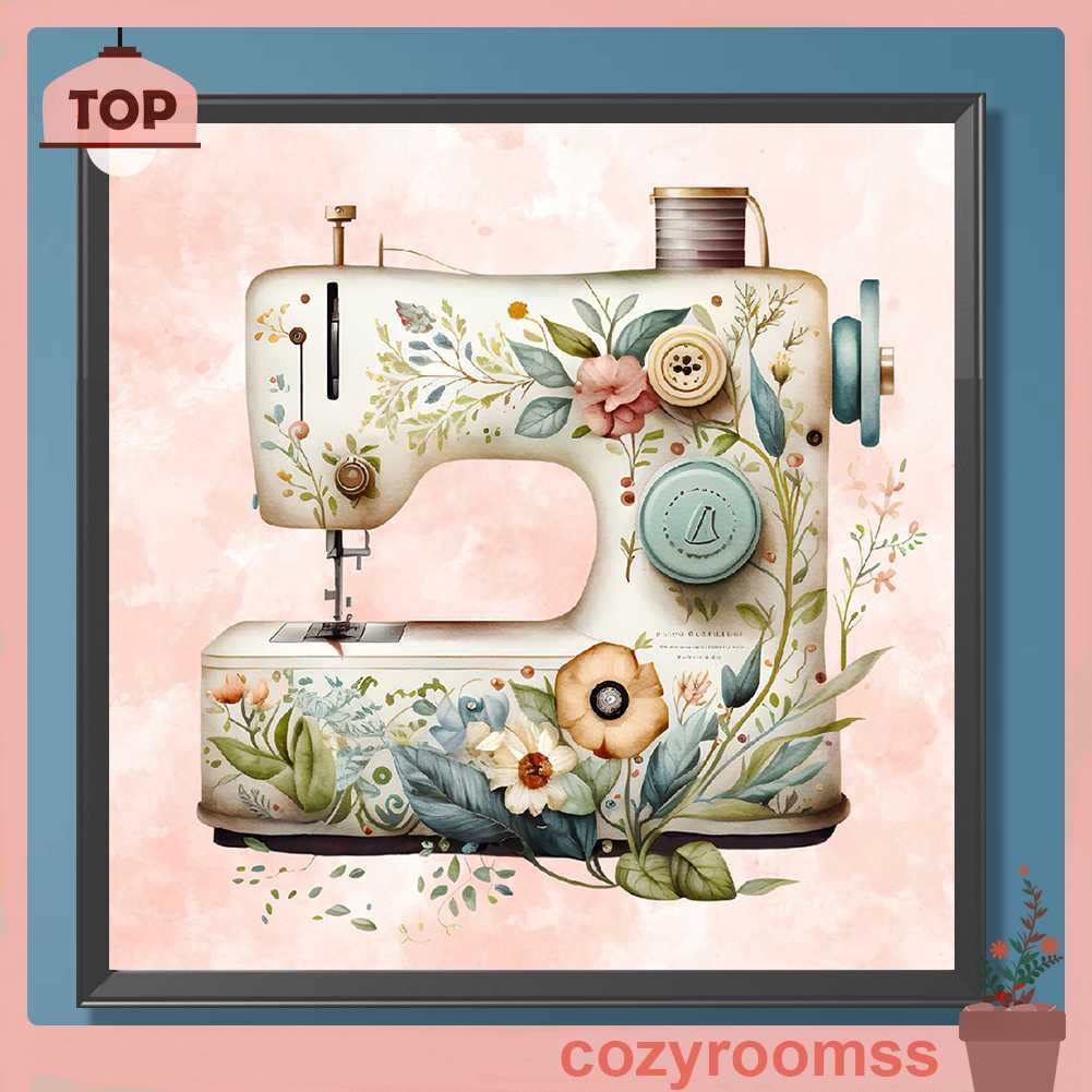 Tranh Đính Đá Kim Cương Toàn Bộ 5D DIY Hình Vẽ Máy May