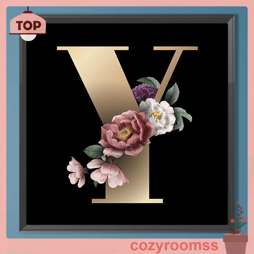 Bộ Tranh Đính Đá 5D Họa Tiết Chữ Y Độc Đáo DIY Dùng Trang Trí Nhà Cửa