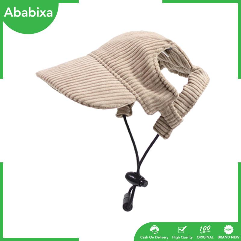 Mũ Bóng Chày Chống Nắng Bằng Vải Nhung Có Lỗ Tai Có Thể Điều Chỉnh Cho Thú Cưng