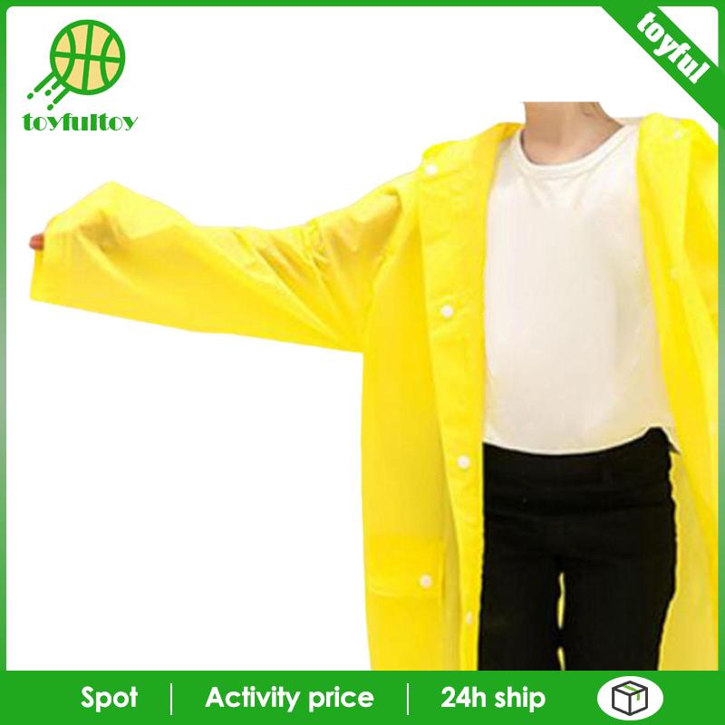 Áo Mưa Tay Dài EVA Chống Thấm Nước Di Động Unisex