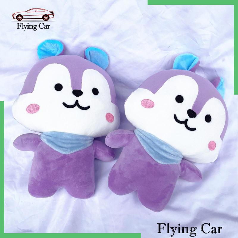 [Lzdjfmy2] Gối Ôm Đa Năng Màu Tím Trang Trí Xe Hơi / Tiệc Tùng / Búp Bê