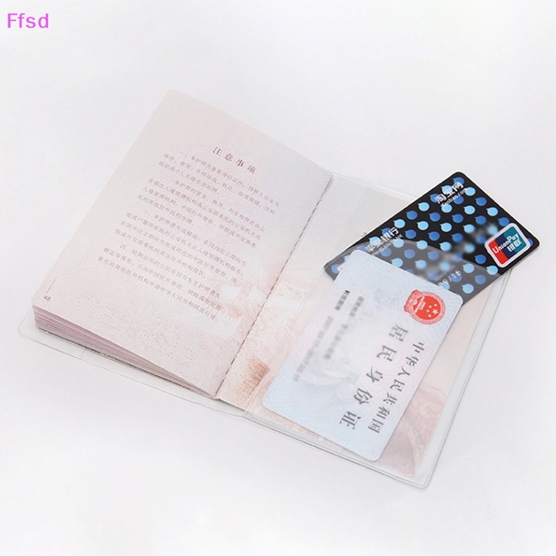 {Ffsd} Vỏ Bọc Hộ Chiếu Trong Suốt Chống Thấm Nước Bảo Vệ Tài Liệu * Bán Chạy