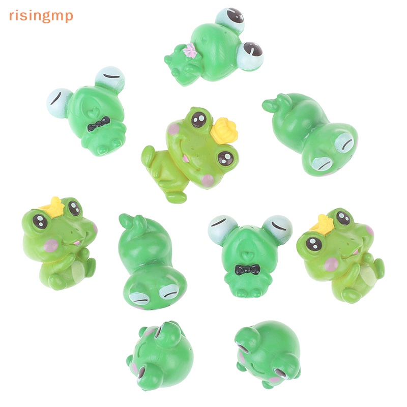 Set 10 Đồ trang trí Chú Ếch Dễ Thương Dùng Trang Trí Tiểu Cảnh DIY