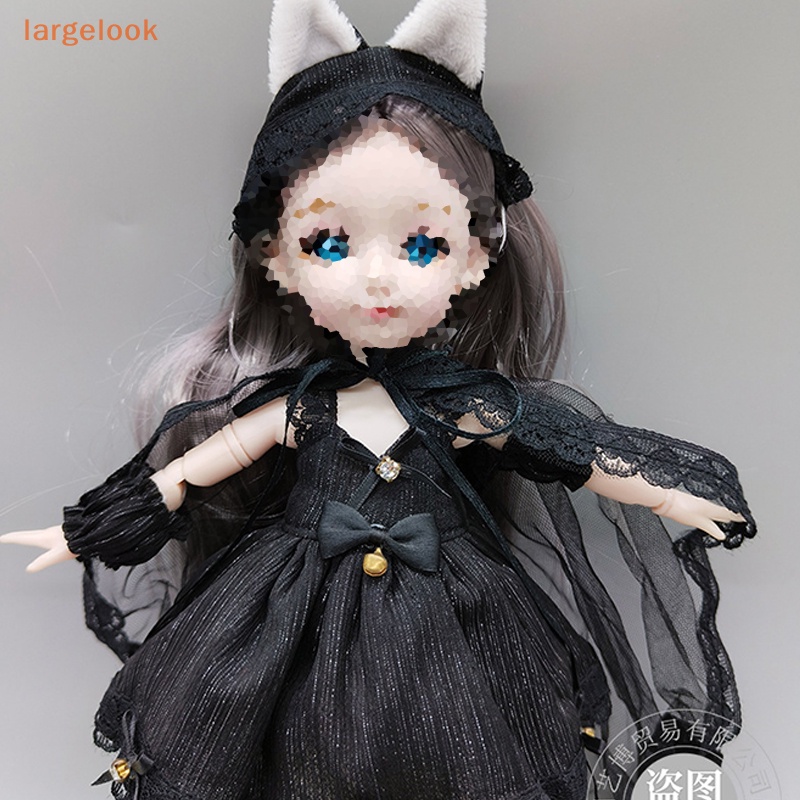 Set 6 Búp Bê Đồ Chơi Thay Đổi Màu Đen Kích Thước 30CM