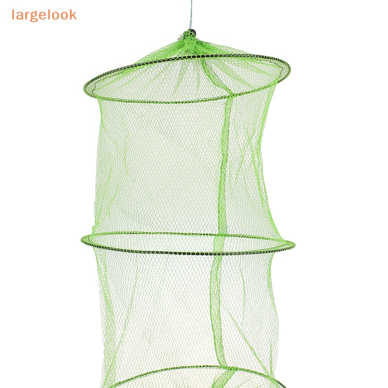 [Biglook] Túi Lưới Nhỏ 3 Lớp Bằng Vải Nylon Đơn Giản Có Thể Gập Lại