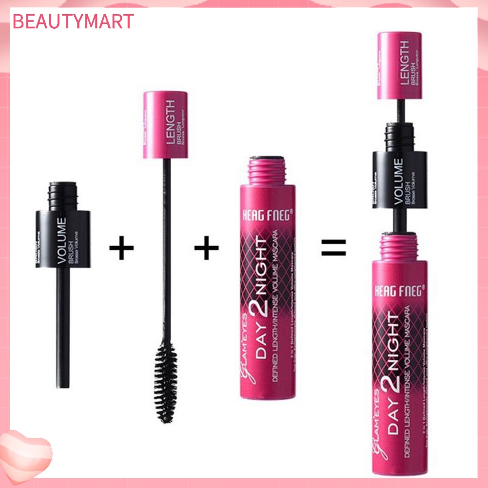 Mascara beautymart 2 Trong 1 Chống Thấm Nước Không Nhòe Chuốt Dài Dày Và Cong Mi