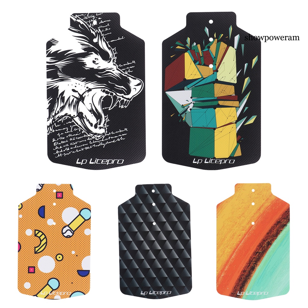 FENDER Tấm Chắn Bùn Trước Bằng PVC Họa Tiết Sáng Tạo Dễ Lắp Đặt Có Thể Gấp Gọn Cho Xe Đạp Brompton