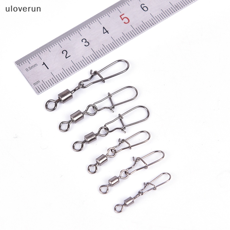 Uloverun Set 10 Móc Câu Cá Có Thể Xoay Được Tiện Lợi vn