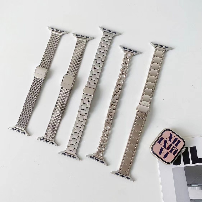 Dây Đeo Đồng Hồ Bằng Thép Không Gỉ 49mm 45mm 42mm 44mm 38mm 40mm 41mm Cho iWatch 8 7 6 3 5 4 3