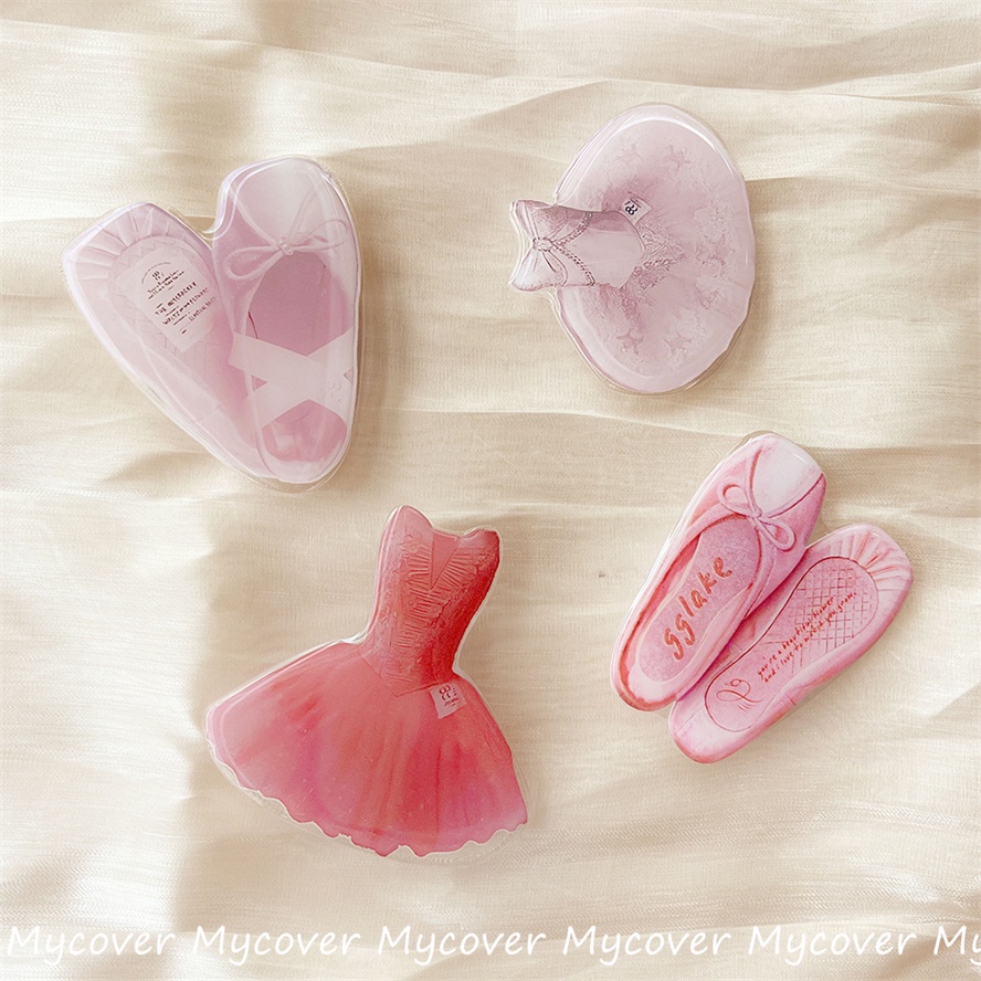 Giá Đỡ Điện Thoại Dạng Nhẫn Đeo Ngón Tay Hình Giày Múa Ba Lê Màu Hồng Nhỏ Gọn Thông Dụng