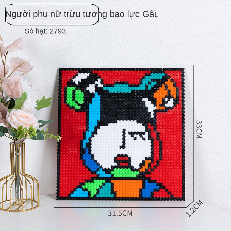 Đồ Chơi Khối Xây Dựng Hình Chú Gấu Bằng Nhựa Ppixel