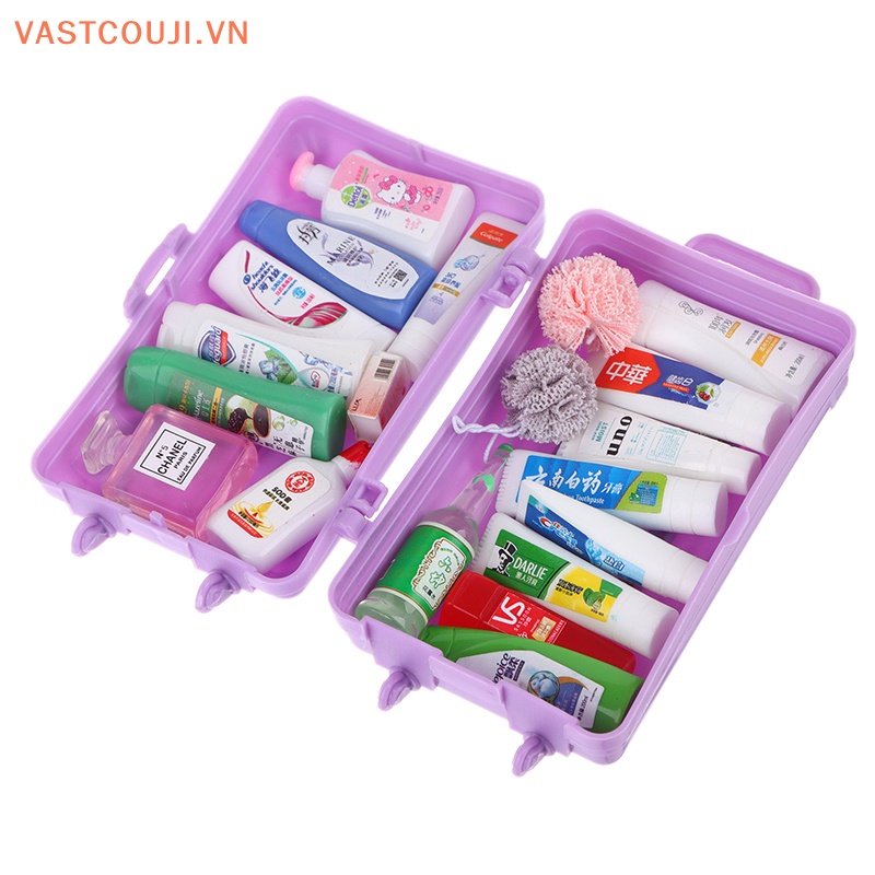 1 Bộ Đồ Dùng Nhà Tắm Tỉ Lệ 1: 12 Trang Trí Nhà Búp Bê
