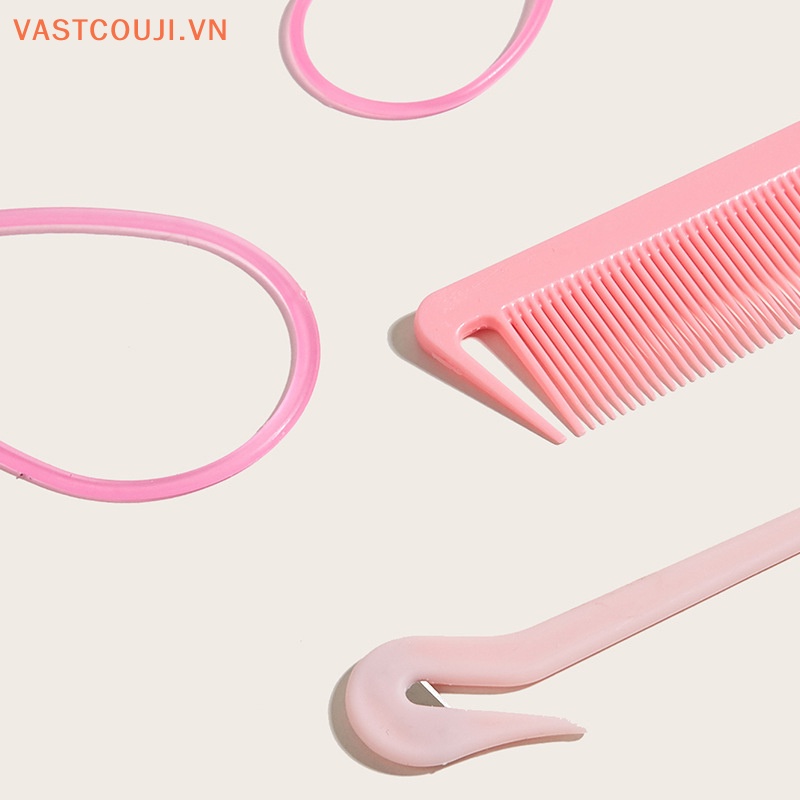 Bộ 4 Lược Bện Tóc Co Giãn Phong Cách Pháp