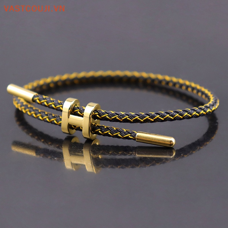 Vòng Tay Bện Dây Hai Lớp VASTJI Thời Trang Cho Nam Nữ