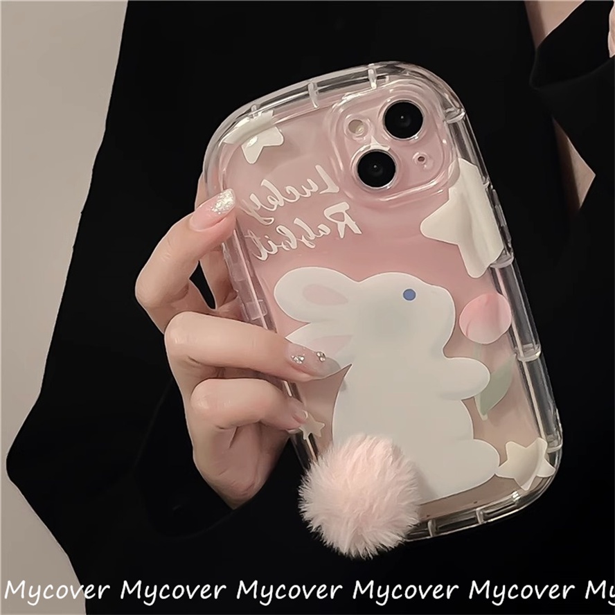 Ốp Điện Thoại Silicone Mềm Chống Sốc In Hình Thỏ / Gấu Trúc 3D Cho iPhone 11 12 13 14 Pro Max X Xr Xs 8 7 6 Plus SE 2020