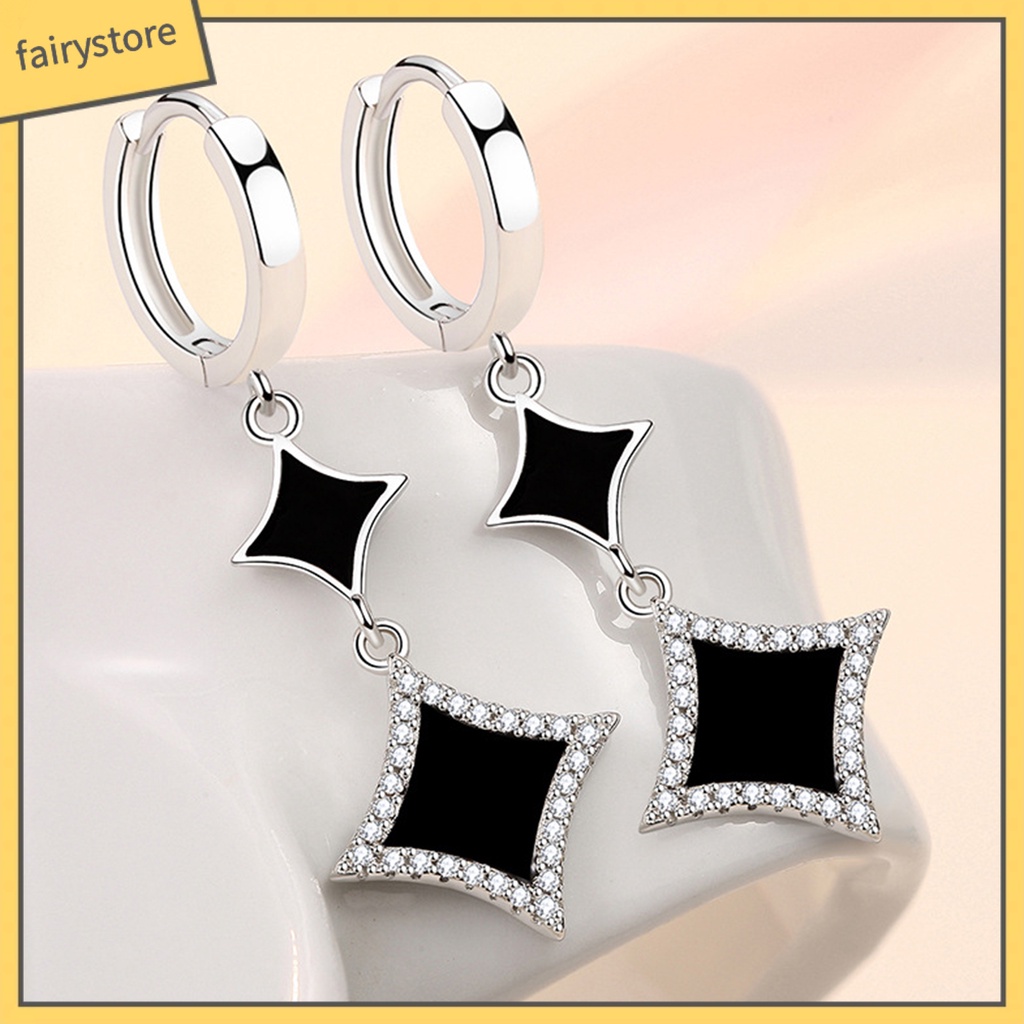 1 Đôi Bông Tai Hình Ngôi Sao Đính Đá Lấp Lánh Dành Cho Nữ