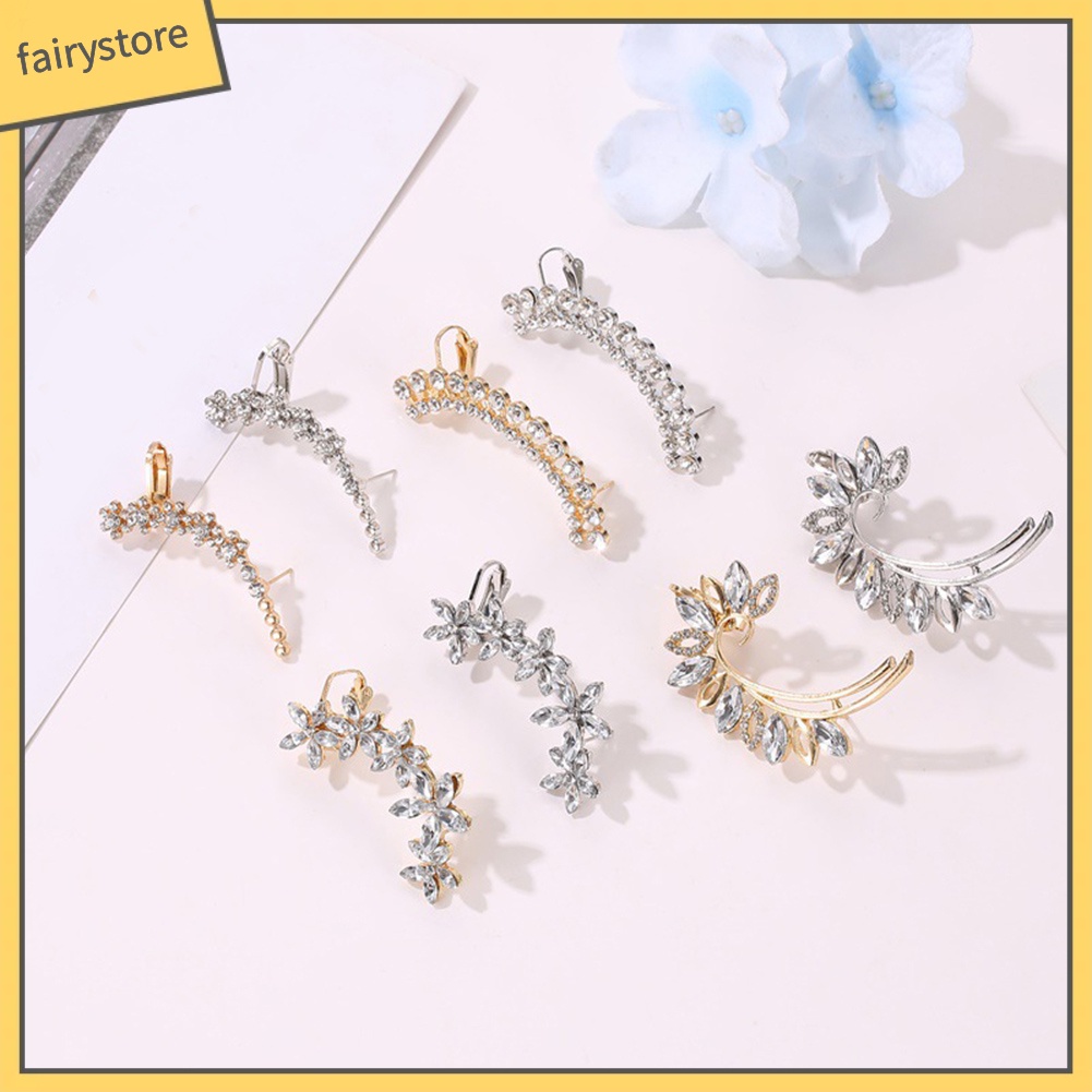 1 Khuyên Vành Tai Helix Hình Hoa Bướm Đính Đá Cho Nữ