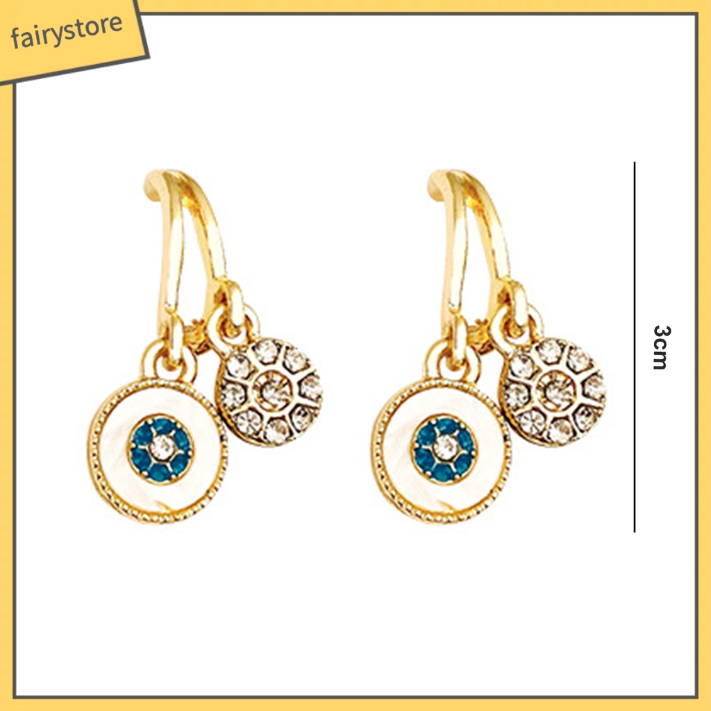 1 Đôi Bông Tai Đính Đá Phong Cách Pháp Cổ Điển Dành Cho Nữ