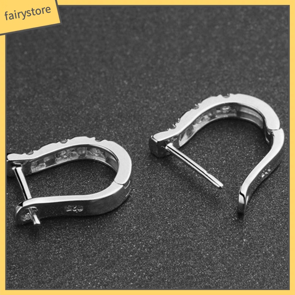 1 Đôi Bông Tai Đính Đá Lấp Lánh Sang Trọng