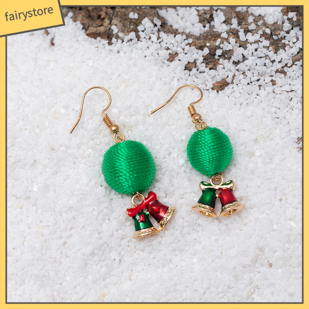 1 Cặp Bông Tai Hình Người Tuyết Nhiều Màu Sắc Siêu Bền Dễ Mặc Giáng Sinh