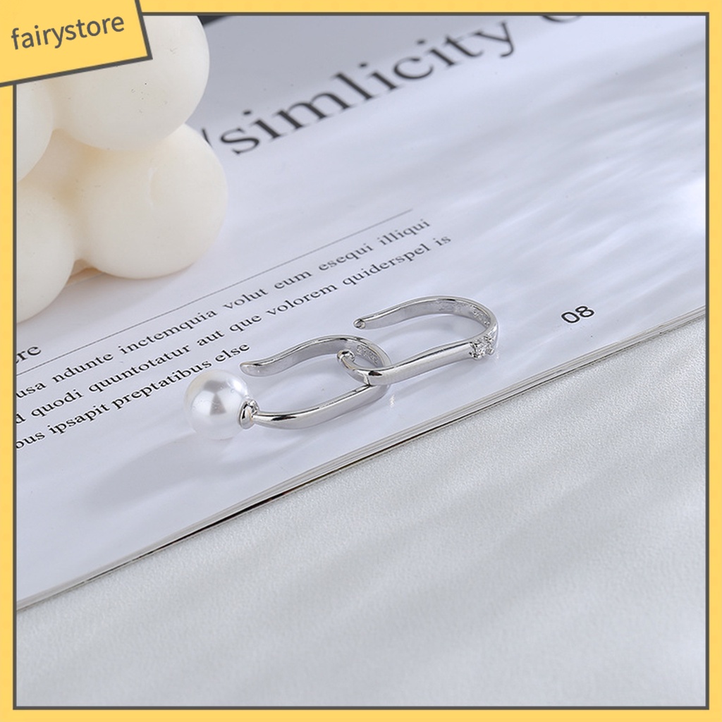 1 Khuyên Tai Dạng Kẹp Bề Mặt Mịn Màng Chống Biến Dạng Hở Bằng Đồng Không Gỉ Màu Trơn