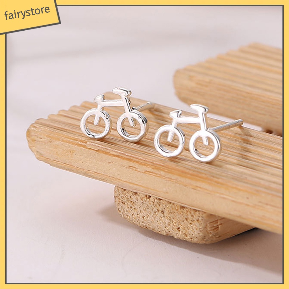 Bông Tai Hình Chiếc Xe Đạp Mini Dễ Thương Thời Trang Cho Nữ