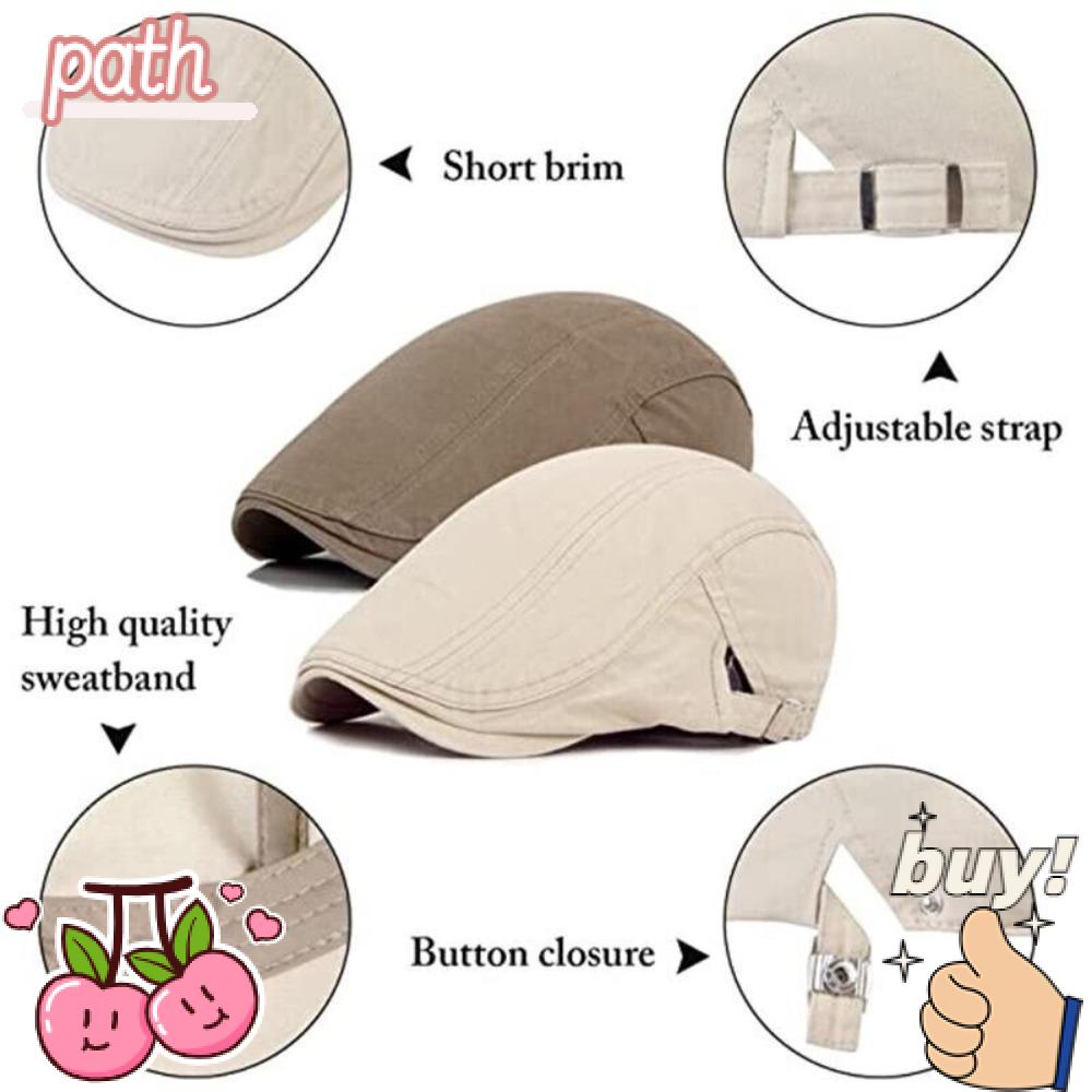 PATH Mũ Beret Vải Cotton Phong Cách Thường Ngày