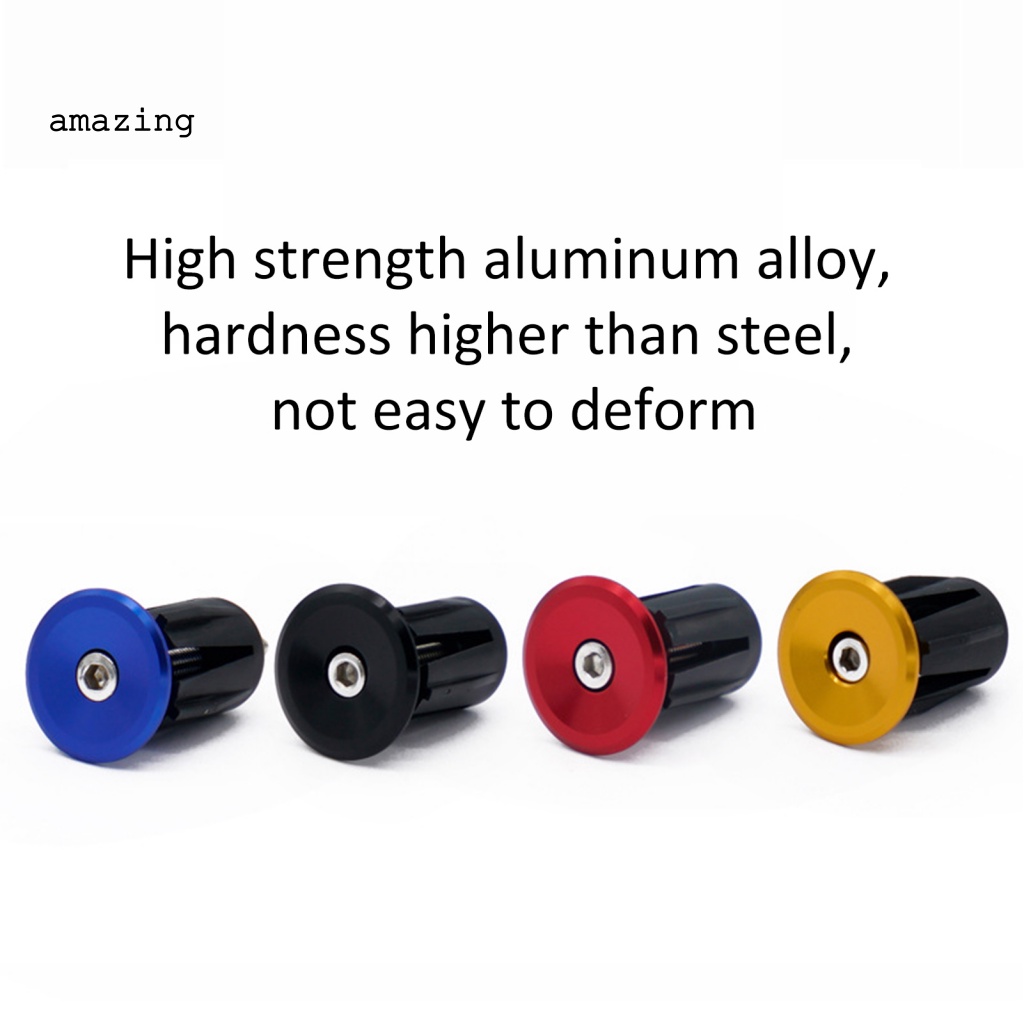 Bộ 2 Nút Gắn Tay Lái Xe Đạp Bằng Hợp Kim Nhôm Gọn Nhẹ Chống Mòn / Mòn