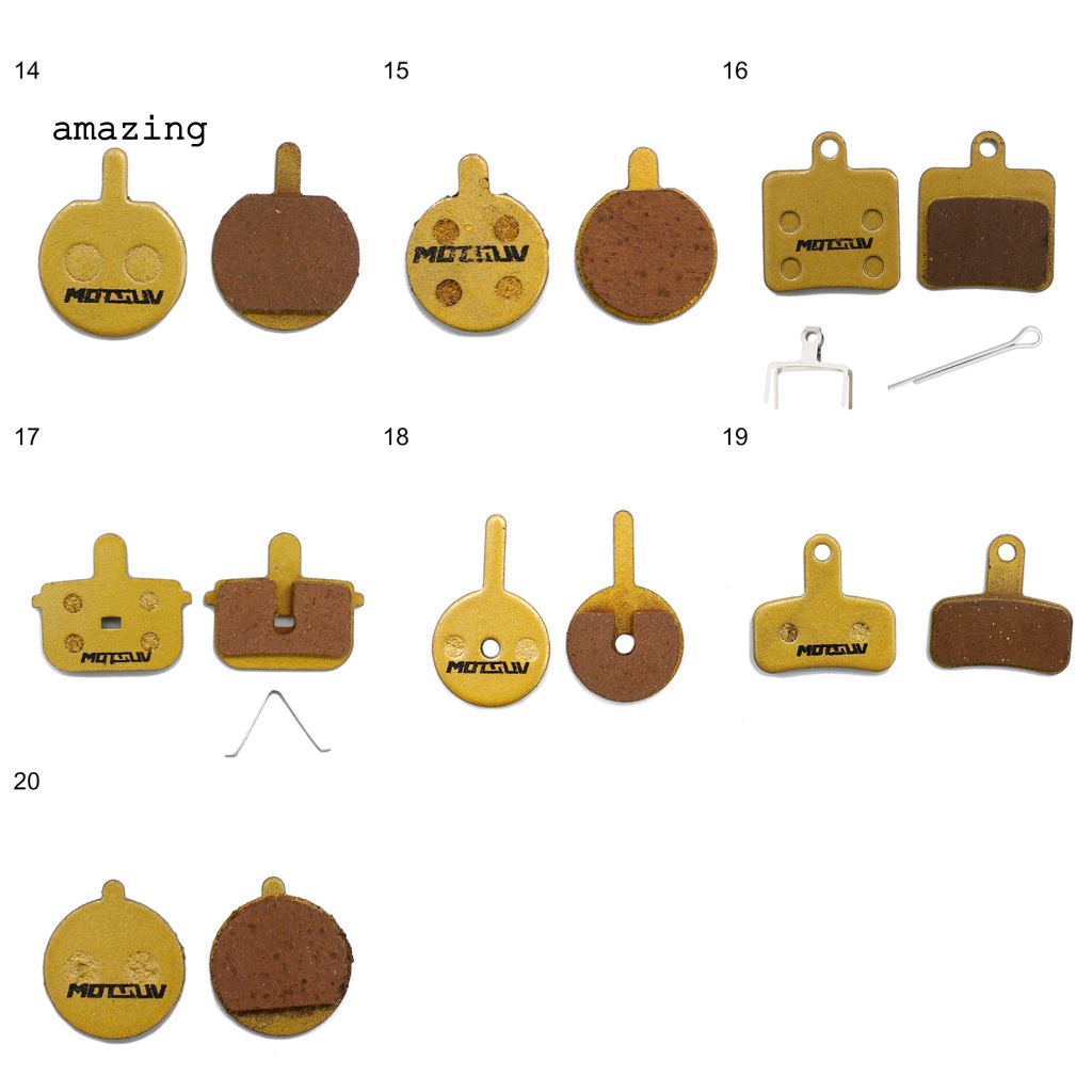 Set 2 Má Phanh Không Gây Tiếng Ồn Siêu Bền Tiện Dụng Cho Xe Đạp Leo Núi