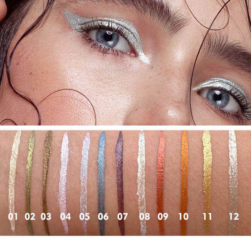 Bút Kẻ Mắt Dạng Lỏng 12 Màu Sắc Tùy Chọn Chống Thấm Nước Chống Nhòe Làm Sáng Da