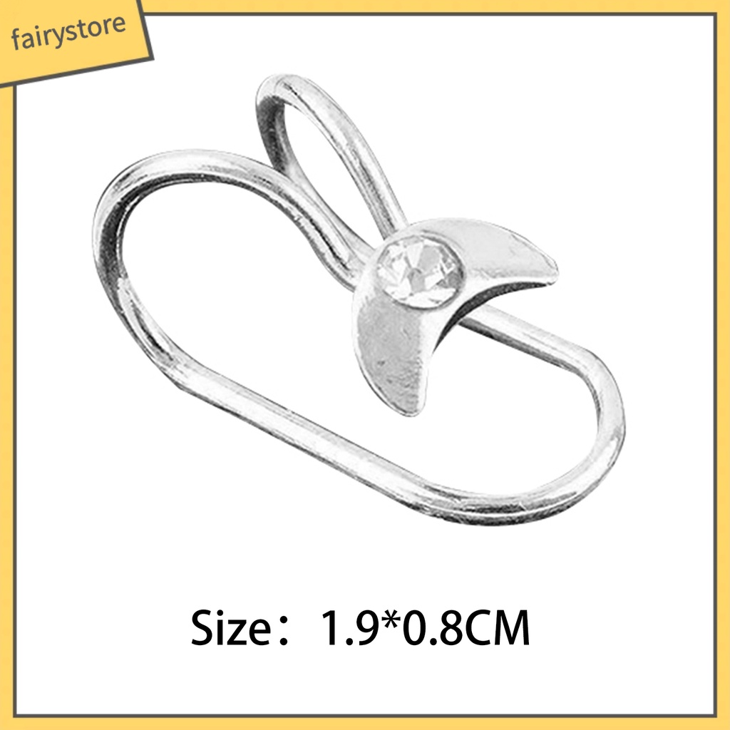 [FRO] Khuyên Kẹp Vành Tai Không Xỏ Đính Ngọc Trai Giả Hình Trái Tim Mặt Trăng Tinh Tế Cho Nữ