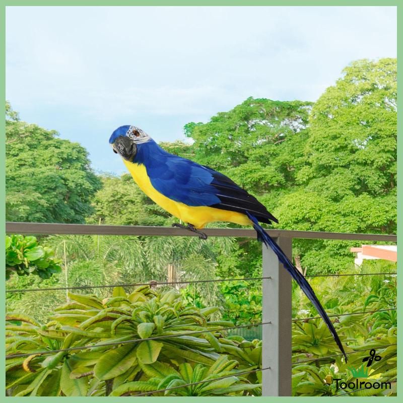 Mô Hình Chim Vẹt Nhân Tạo Sống Động Như Thật Kích Thước 60cm Trang Trí Tiệc Ngoài Trời